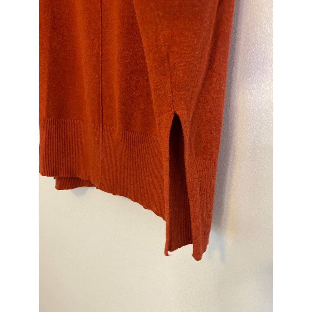 Rust Orange Dolman Sleeve Sweater By New Directions Size Petite M - Picture 3 of 6
